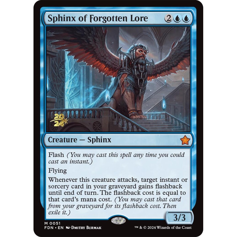 Sphinx of Forgotten Lore [Foundations Prerelease Promos]