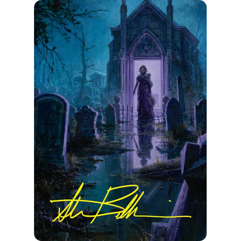 Swamp Art Card (23/54) (Gold-Stamped Signature) [Foundations Art Series]