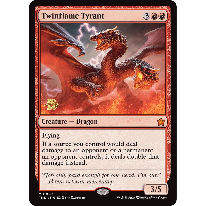 Twinflame Tyrant [Foundations Prerelease Promos]