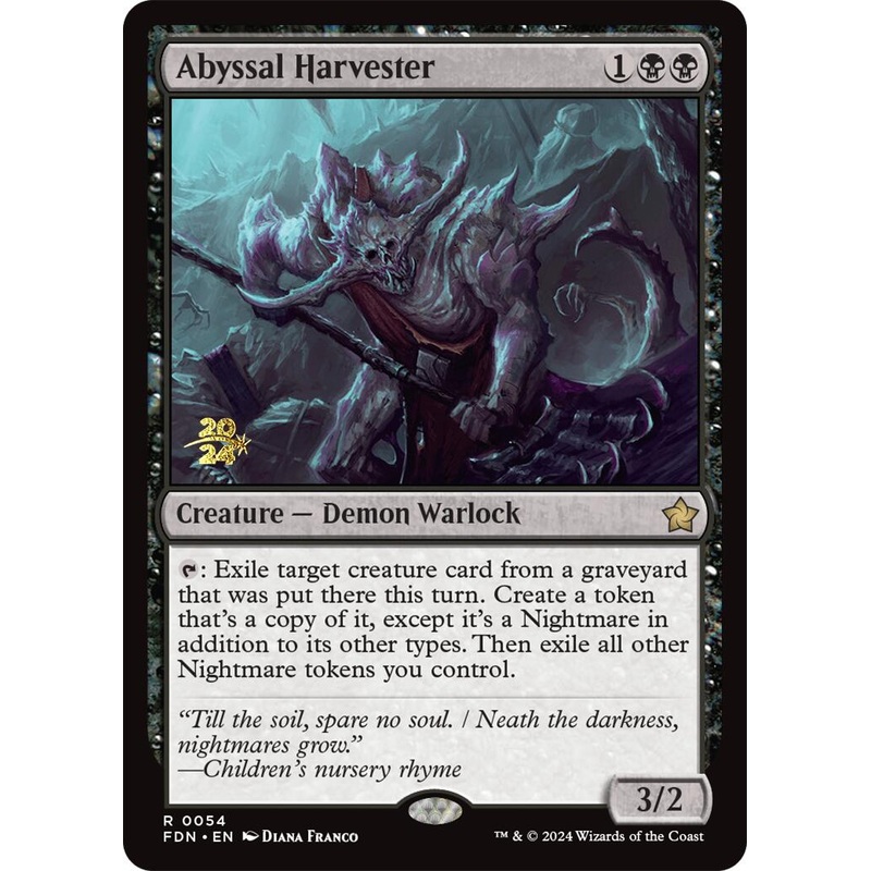 Abyssal Harvester [Foundations Prerelease Promos]