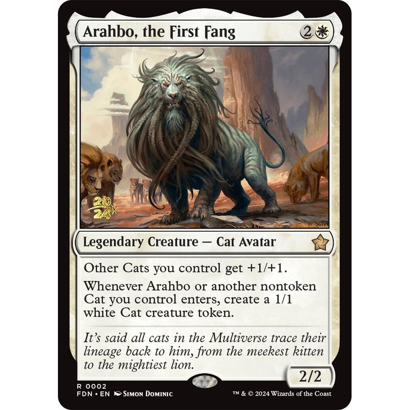 Arahbo, the First Fang [Foundations Prerelease Promos]