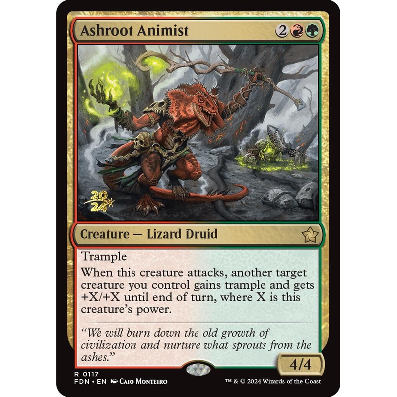 Ashroot Animist [Foundations Prerelease Promos]