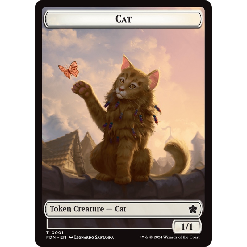 Cat (0001) // Cat (0002) Doubled-Sided Token [Foundations Tokens]