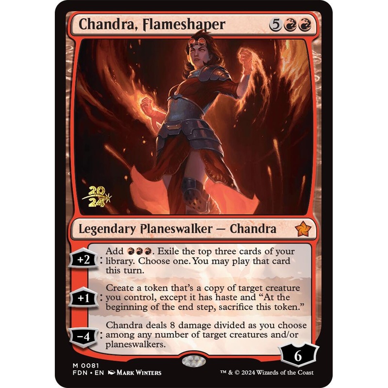 Chandra, Flameshaper [Foundations Prerelease Promos]