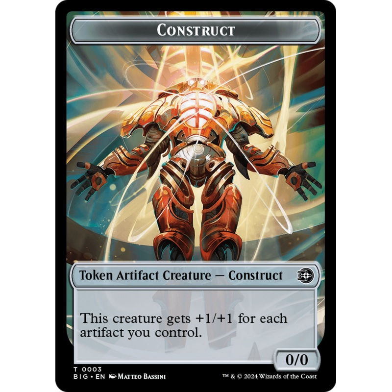 Construct Token // Plot Token Double-Sided Token [Outlaws of Thunder Junction: The Big Score Tokens]