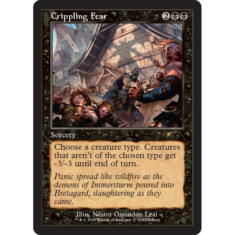 Crippling Fear (Retro Frame) [Wizards Play Network 2024]
