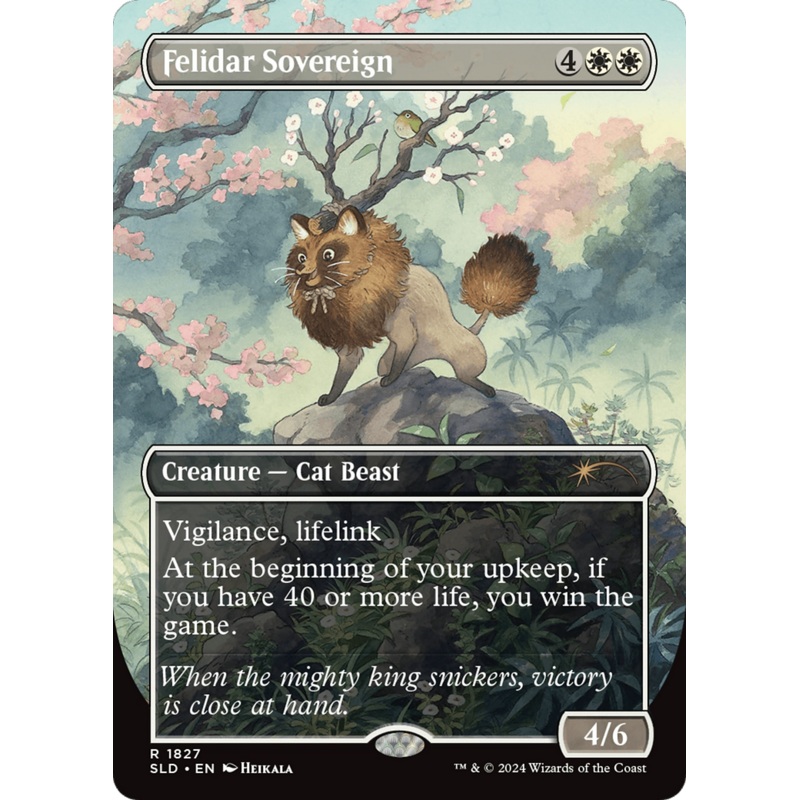 Felidar Sovereign (1827) (Rainbow Foil) [Secret Lair Drop Series]