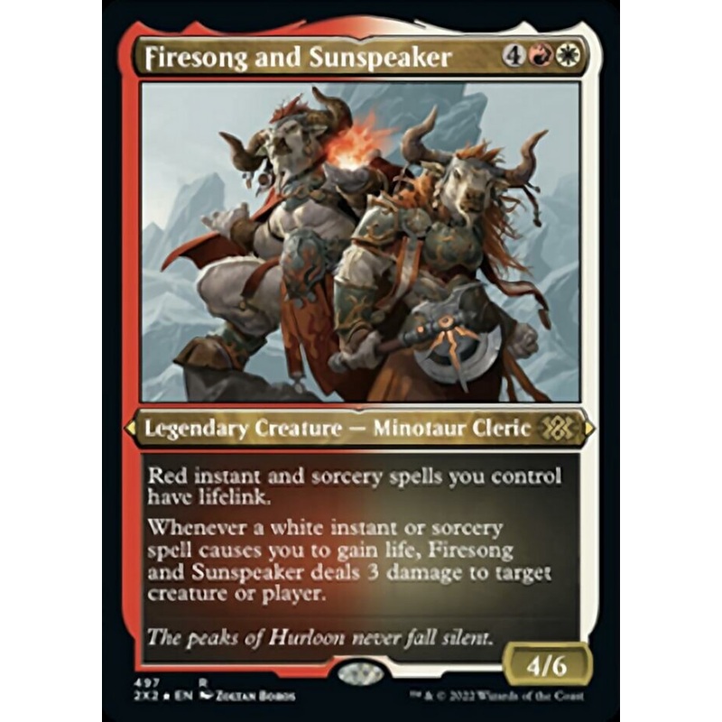 Firesong and Sunspeaker (Foil Etched) [Double Masters 2022]