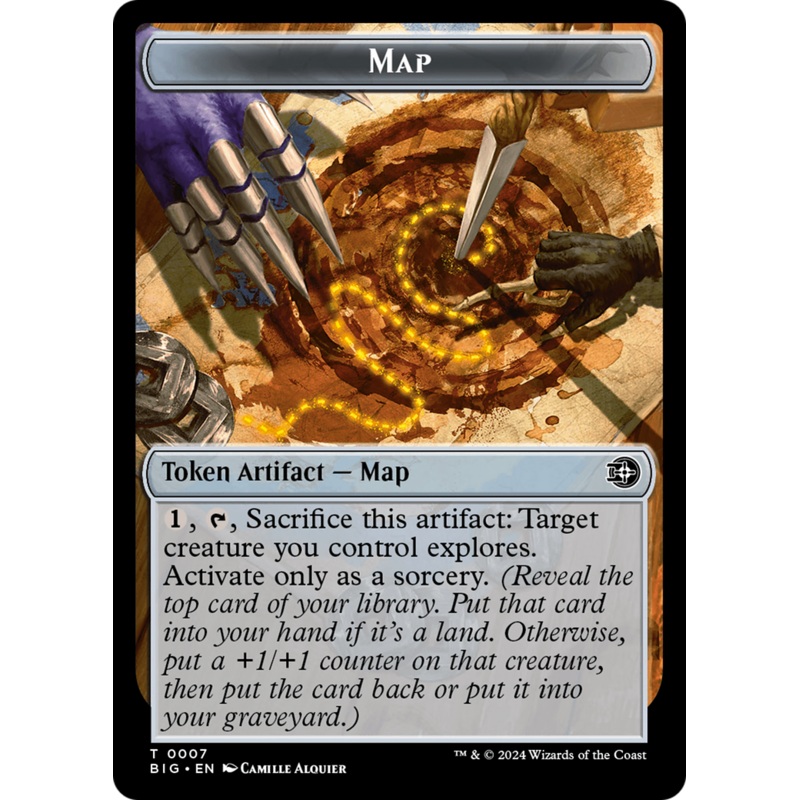 Map // Plot Double-Sided Token [Outlaws of Thunder Junction: The Big Score Tokens]