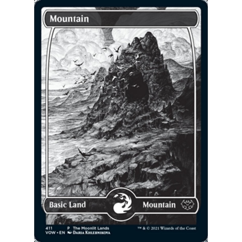 Mountain (The Moonlit Lands) (Foil Etched) [Innistrad: Crimson Vow Promos]