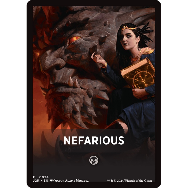 Nefarious Theme Card [Foundations Jumpstart Front Cards]