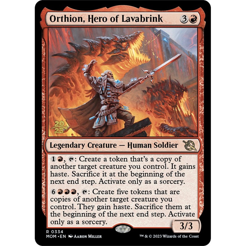 Orthion, Hero of Lavabrink [March of the Machine Prerelease Promos]