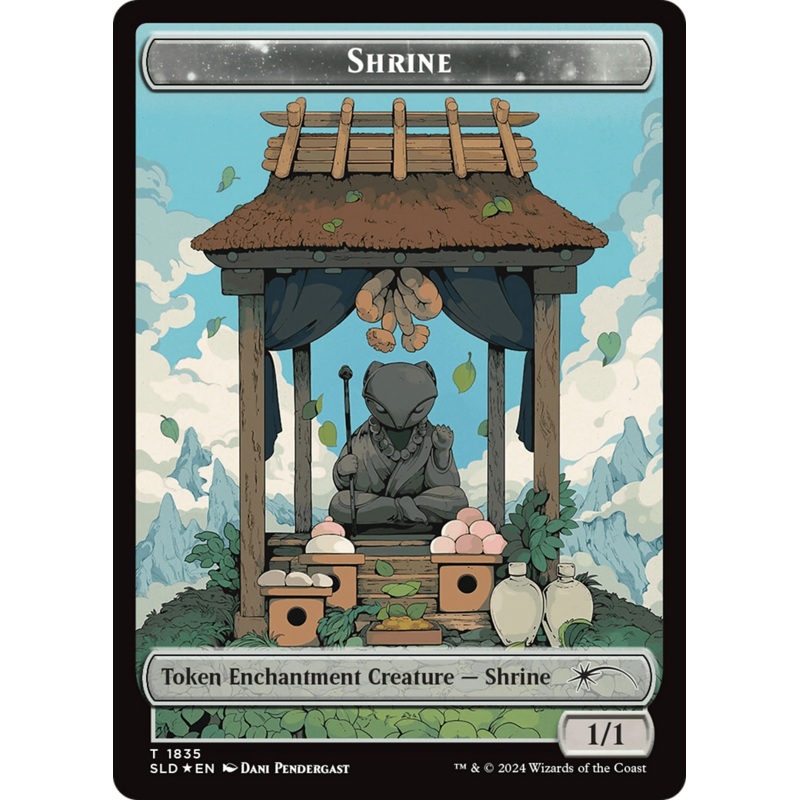 Shrine Token (Rainbow Foil) [Secret Lair: From Cute to Brute Tokens]
