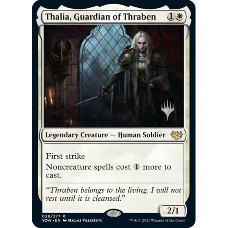 Thalia, Guardian of Thraben (Promo Pack) [Innistrad: Crimson Vow Promos]