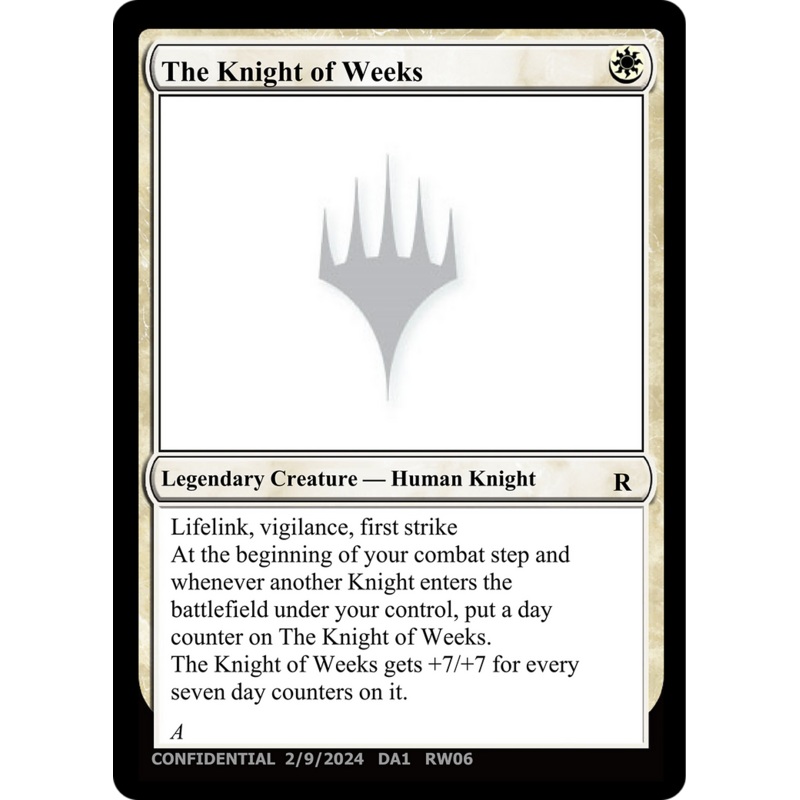The Knight of Weeks [Unknown Event]