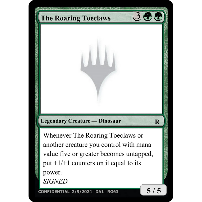 The Roaring Toeclaws [Unknown Event]