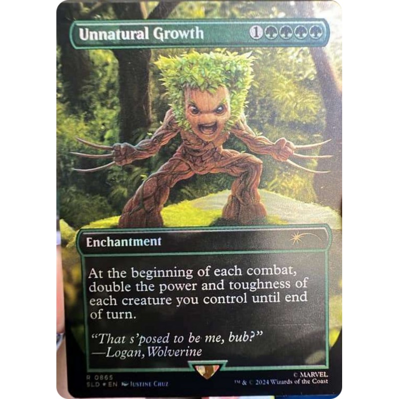 Unnatural Growth (Rainbow Foil) [Secret Lair Drop Series]