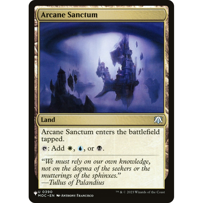 Arcane Sanctum (MOC) [The List]