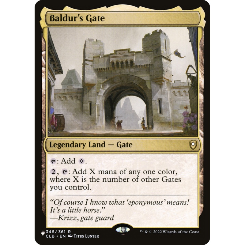 Baldur's Gate [The List]