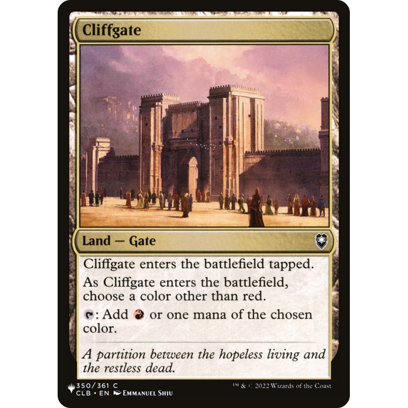 Cliffgate [The List]