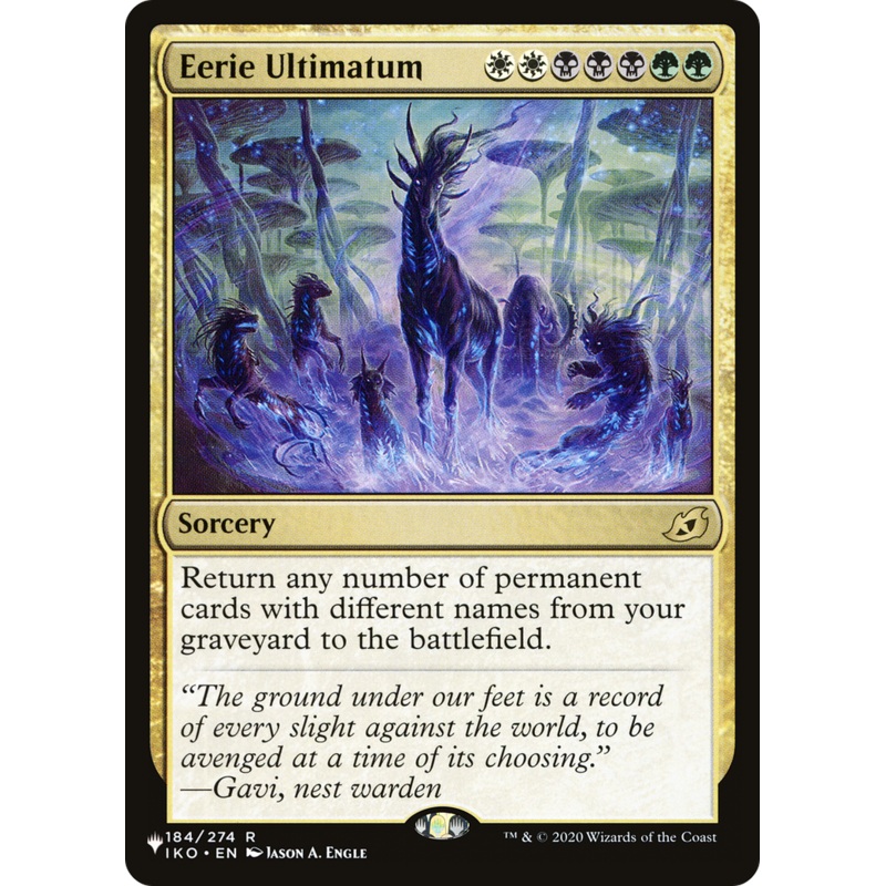 Eerie Ultimatum [The List]