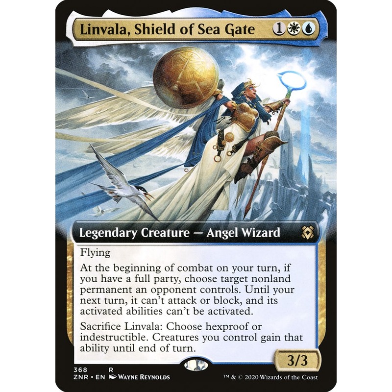 Linvala, Shield of Sea Gate (Extended Art) [Zendikar Rising]