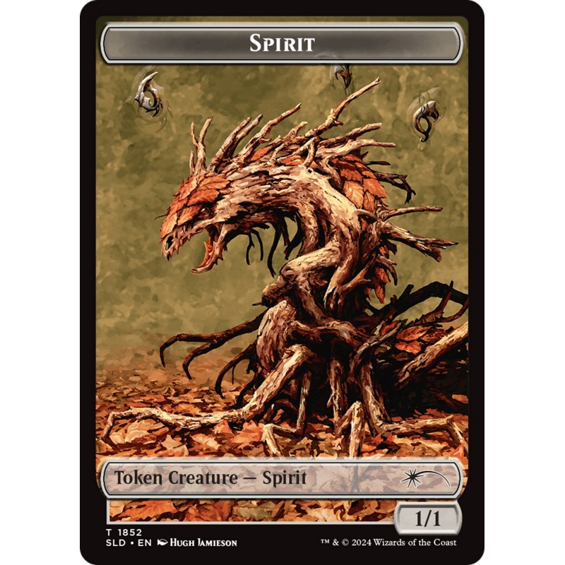 Spirit (SLD) // Shapeshifter (KHM) Double-Sided Token [Secret Lair: From Cute to Brute Tokens]