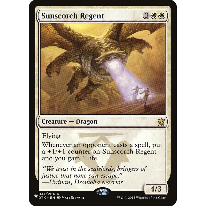 Sunscorch Regent [The List]