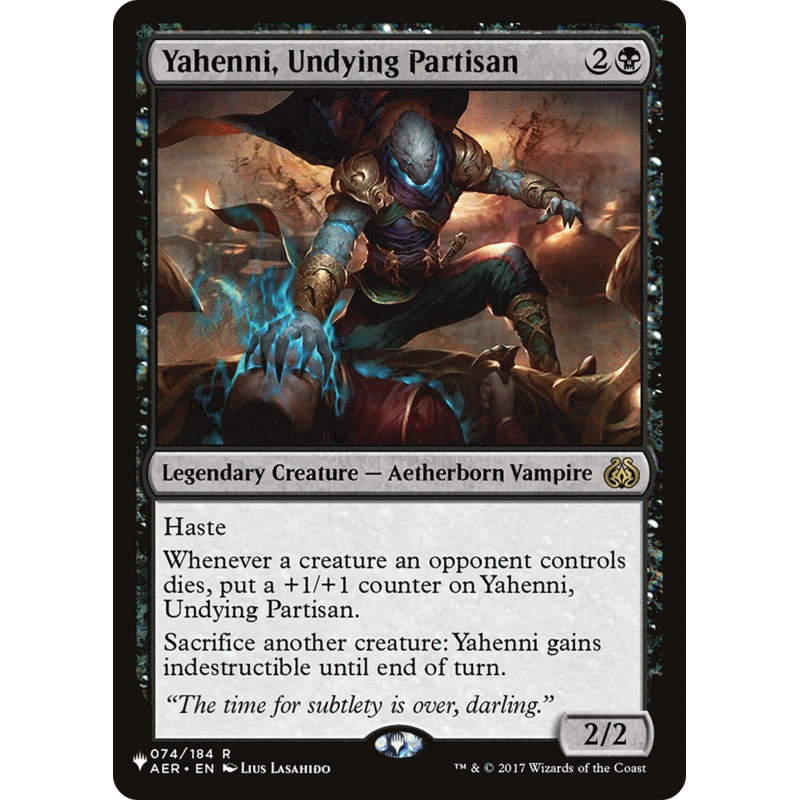 Yahenni, Undying Partisan [The List]