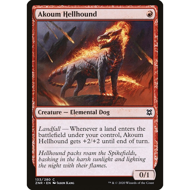 Akoum Hellhound [Zendikar Rising]