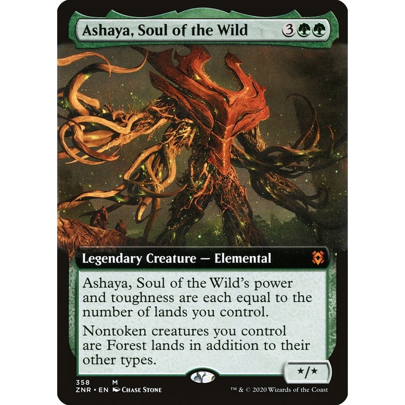 Ashaya, Soul of the Wild (Extended Art) [Zendikar Rising]