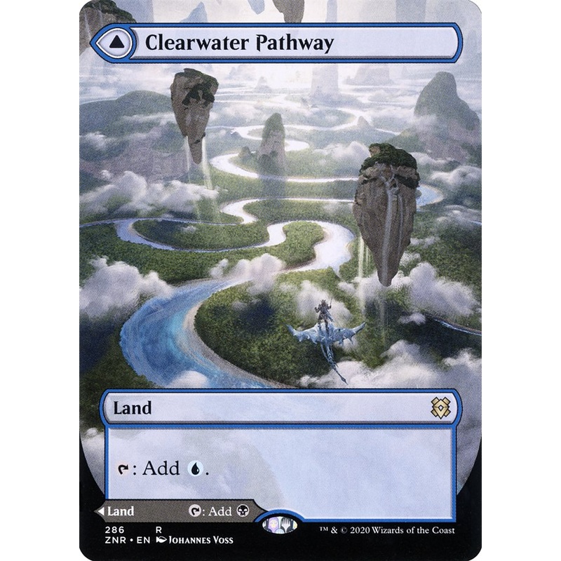 Clearwater Pathway // Murkwater Pathway (Borderless Alternate Art) [Zendikar Rising]