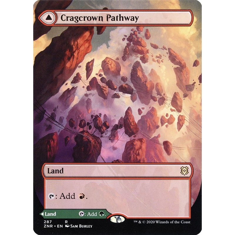 Cragcrown Pathway // Timbercrown Pathway (Borderless Alternate Art) [Zendikar Rising]