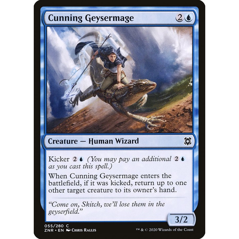 Cunning Geysermage [Zendikar Rising]