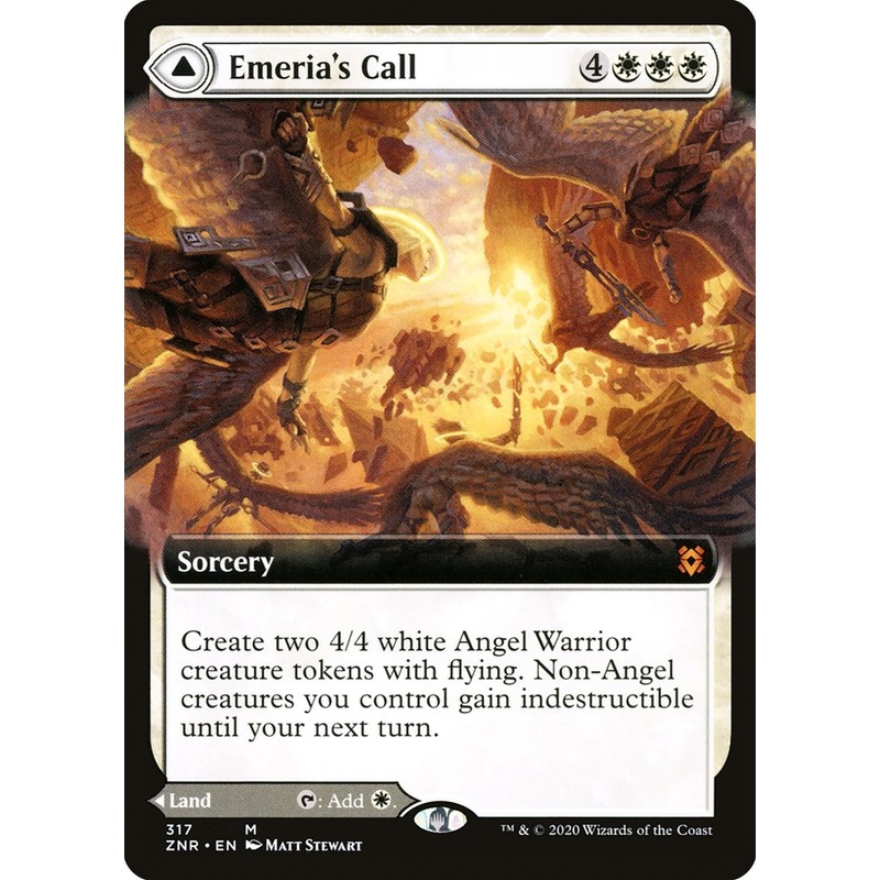 Emeria's Call // Emeria, Shattered Skyclave (Extended Art) [Zendikar Rising]
