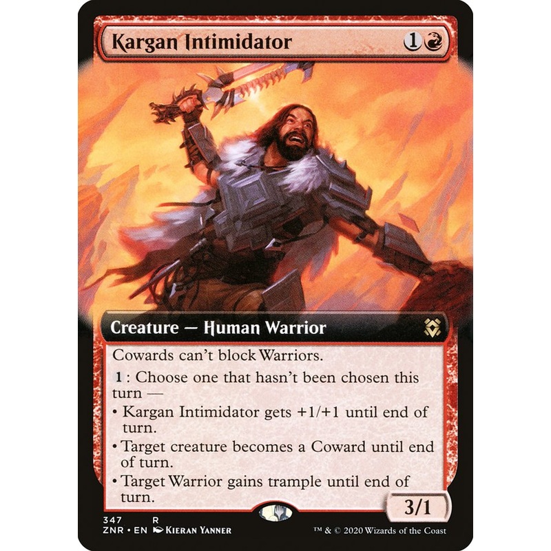 Kargan Intimidator (Extended Art) [Zendikar Rising]