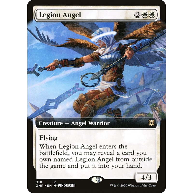 Legion Angel (Extended Art) [Zendikar Rising]