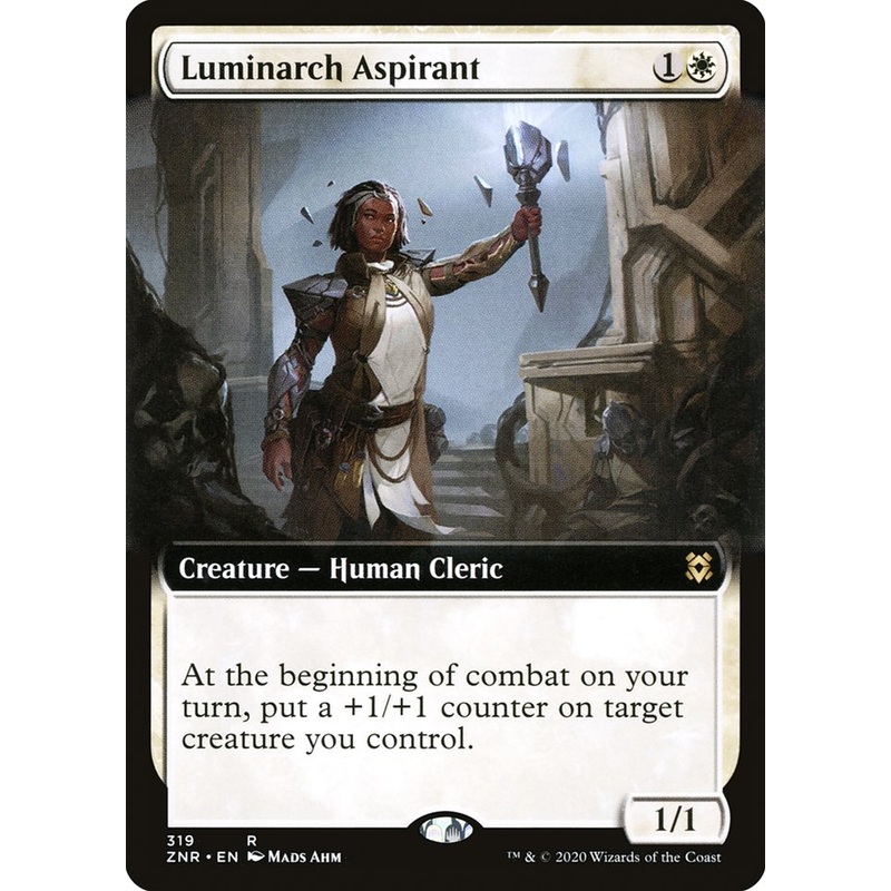 Luminarch Aspirant (Extended Art) [Zendikar Rising]