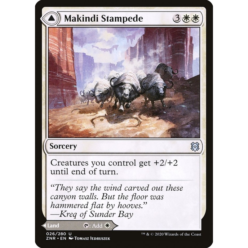 Makindi Stampede // Makindi Mesas [Zendikar Rising]