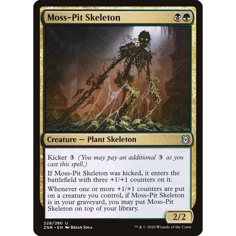 Moss-Pit Skeleton [Zendikar Rising]