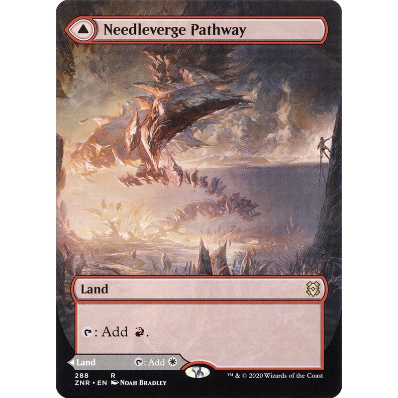 Needleverge Pathway // Pillarverge Pathway (Borderless Alternate Art) [Zendikar Rising]