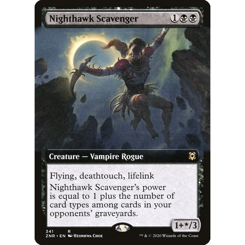 Nighthawk Scavenger (Extended Art) [Zendikar Rising]