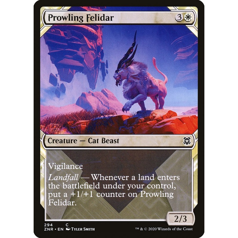 Prowling Felidar (Showcase) [Zendikar Rising]