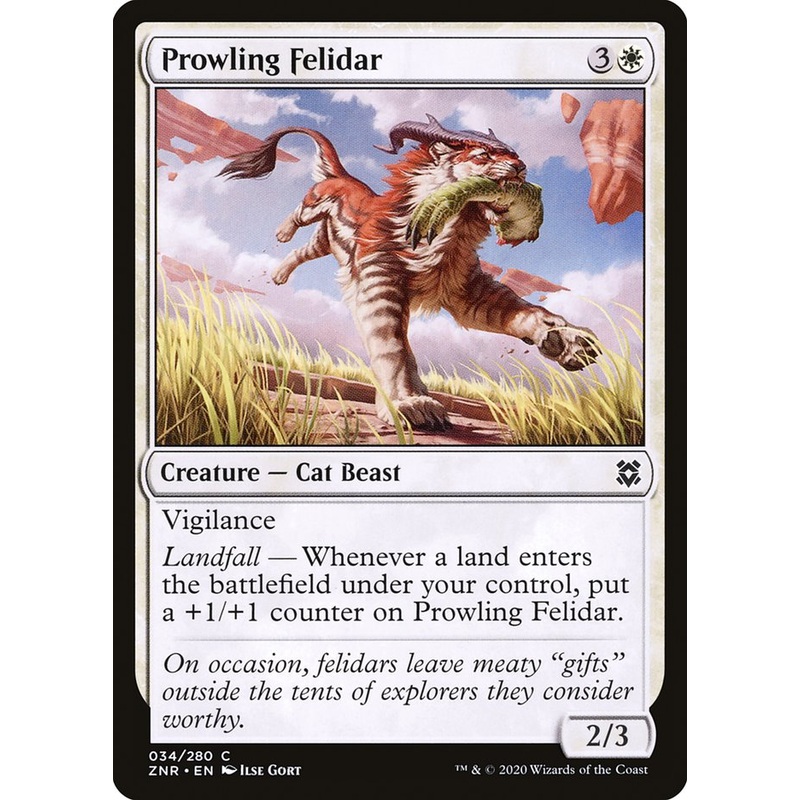 Prowling Felidar [Zendikar Rising]