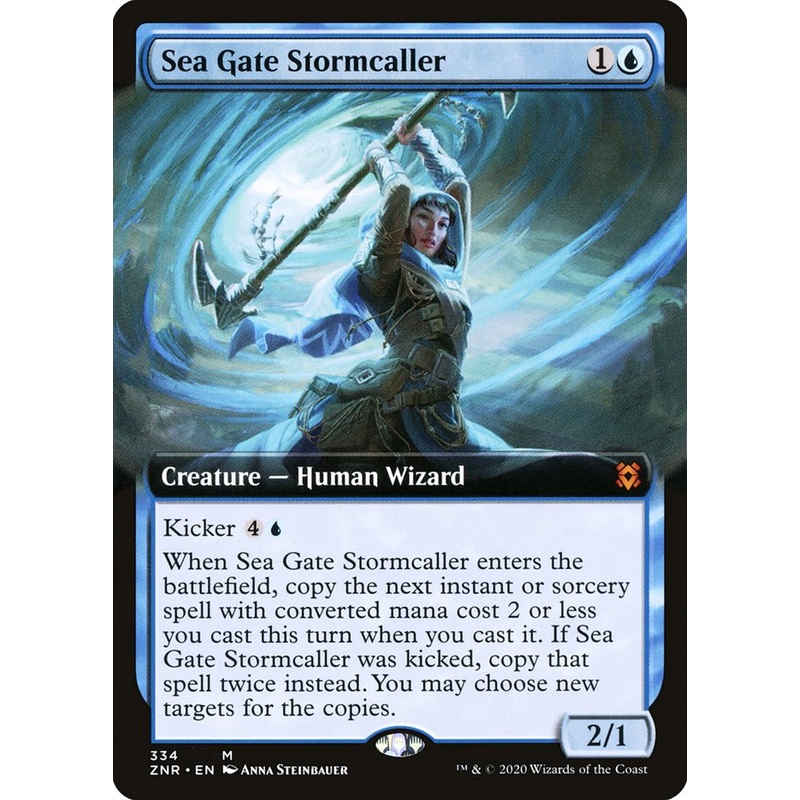 Sea Gate Stormcaller (Extended Art) [Zendikar Rising]