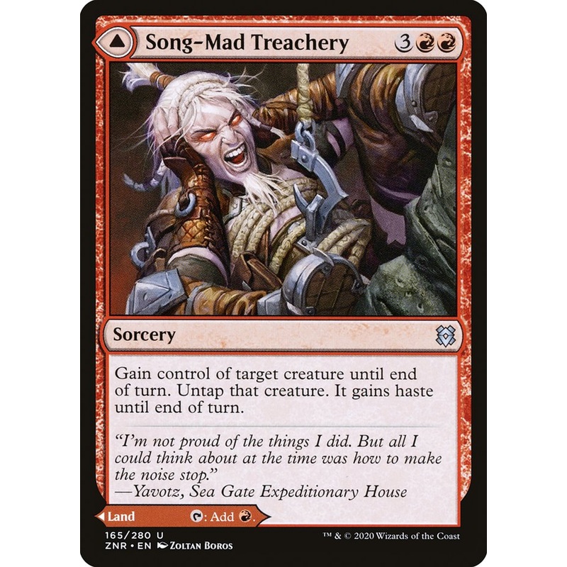 Song-Mad Treachery // Song-Mad Ruins [Zendikar Rising]