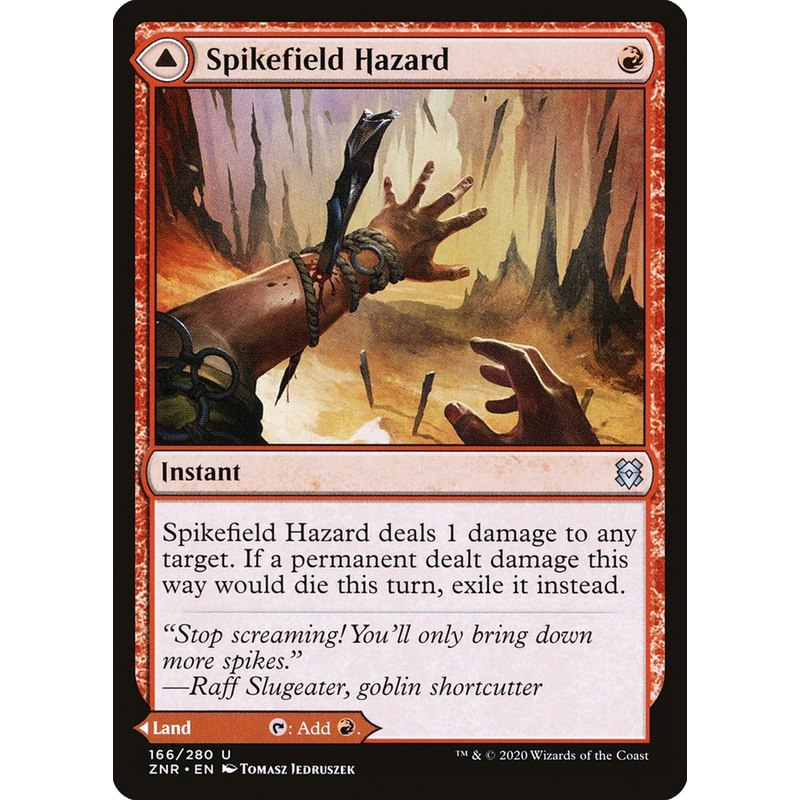 Spikefield Hazard // Spikefield Cave [Zendikar Rising]