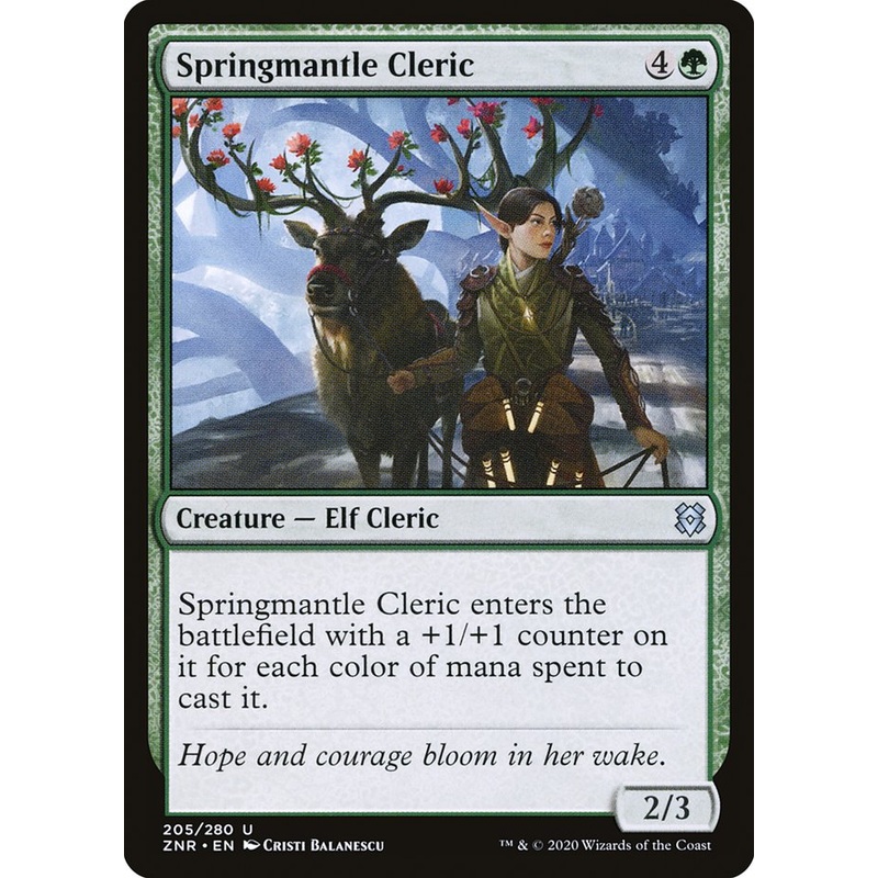 Springmantle Cleric [Zendikar Rising]