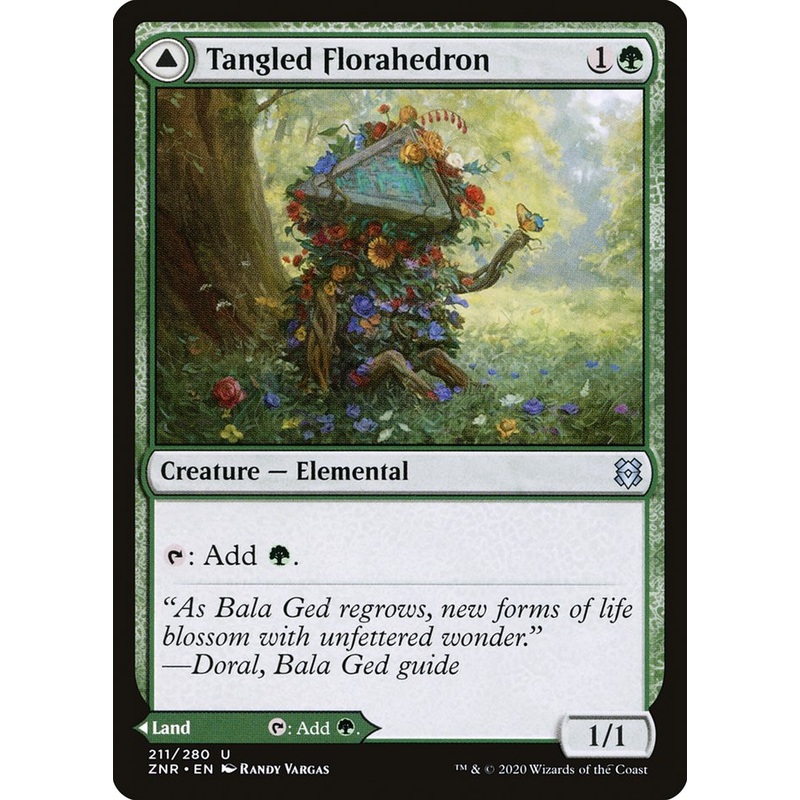 Tangled Florahedron // Tangled Vale [Zendikar Rising]