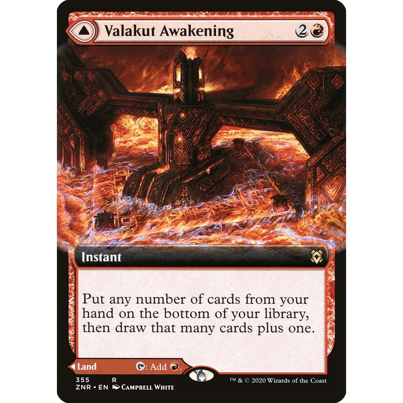 Valakut Awakening // Valakut Stoneforge (Extended Art) [Zendikar Rising]
